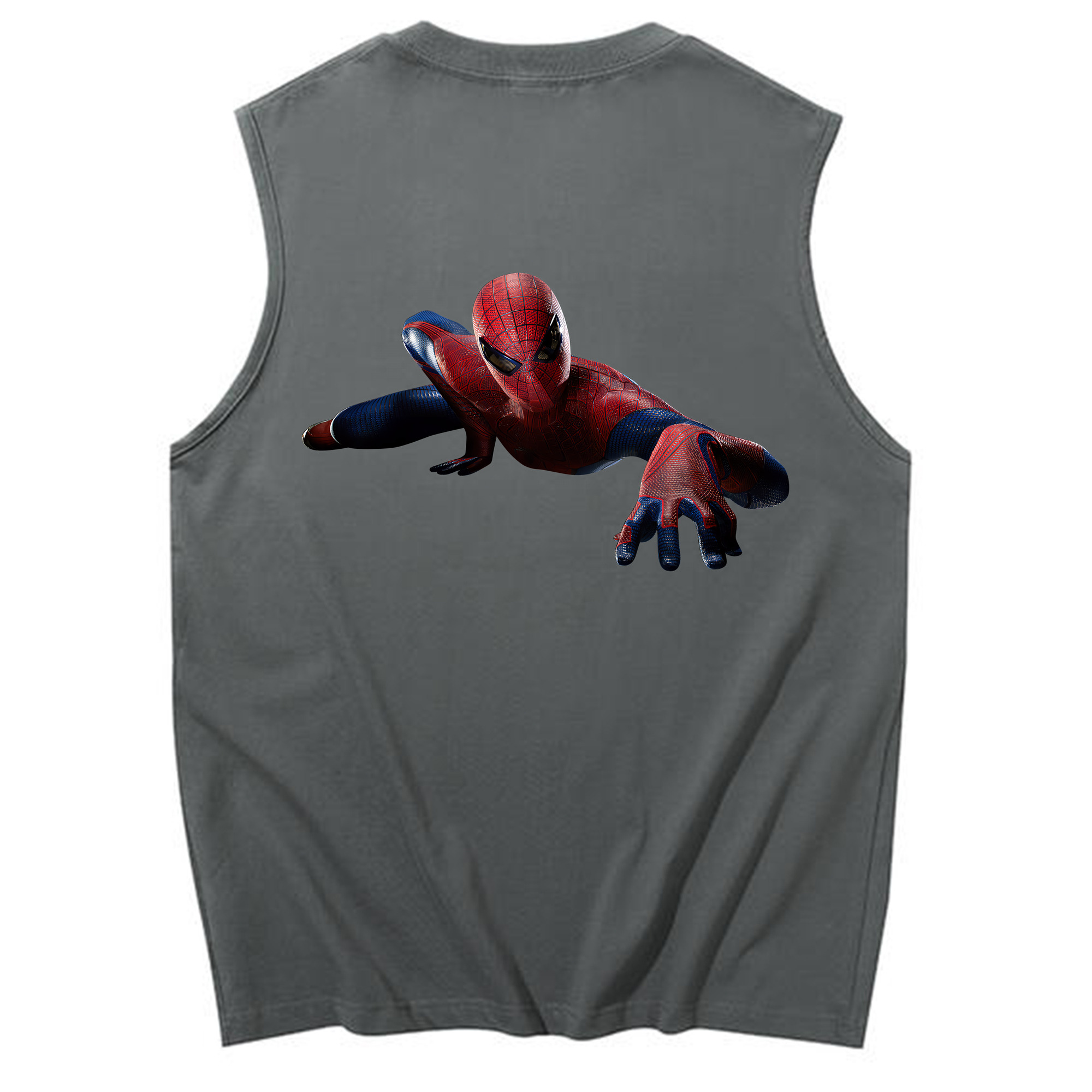 （画像用） Spider Man スパイダーマン コットン100％タンクトップ（背面プリント）